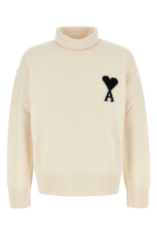 26FW 아미 ADC 터틀넥 스웨터 UKS839018 151 White