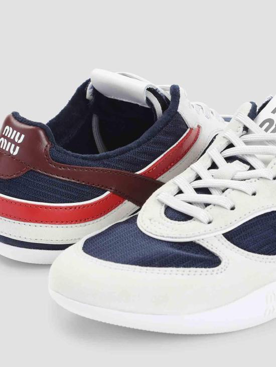 27SS 미우미우 스니커즈 5E428EFA00571LF001Z Burgundy - MIU MIU