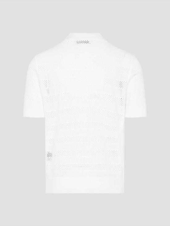  드리스 반 노튼 폴로 티셔츠 25102121317011 White - DRIES VAN NOTEN