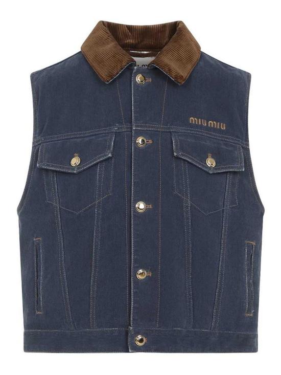  미우미우 데님 자켓 GWB281SOOO175OF0008 Light Beige