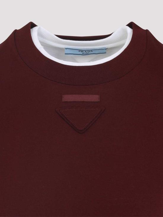  프라다 탑 3547BSAAO15ZGF0399 Burgundy - PRADA