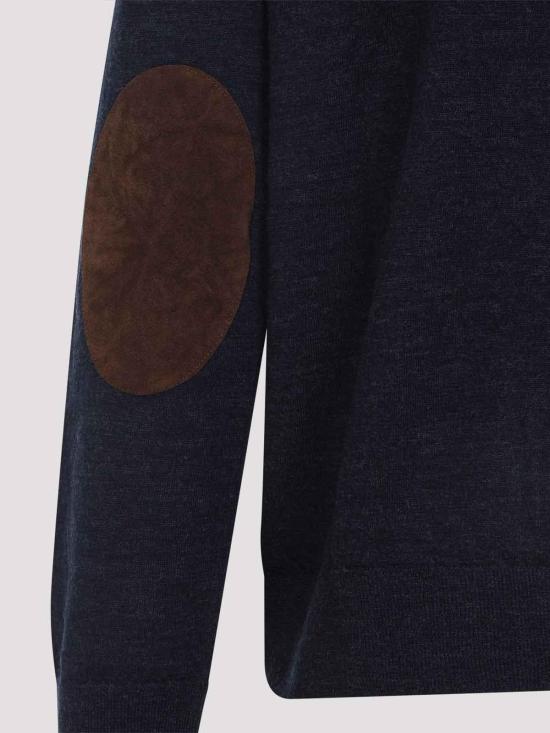 25FW 마르지엘라 엘보 패치 폴로 니트 S50GL0061M13098511M Dark Blue - MAISON MARGIELA