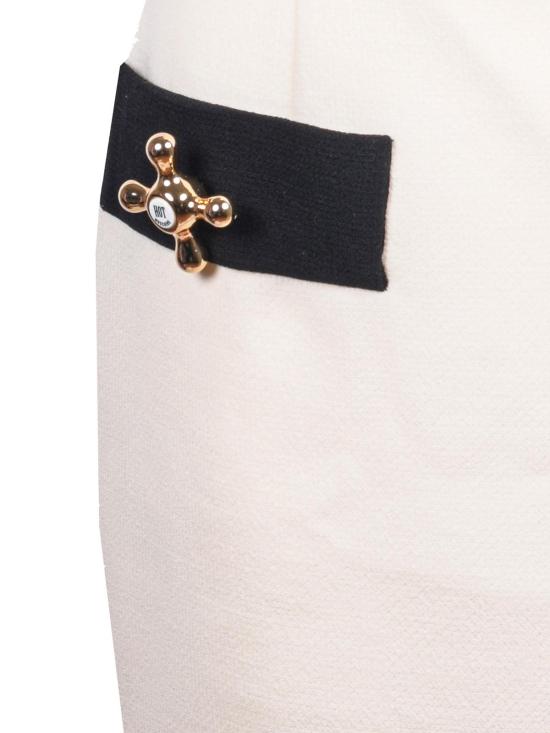  모스키노 미디 스커트 01015181005 White - MOSCHINO