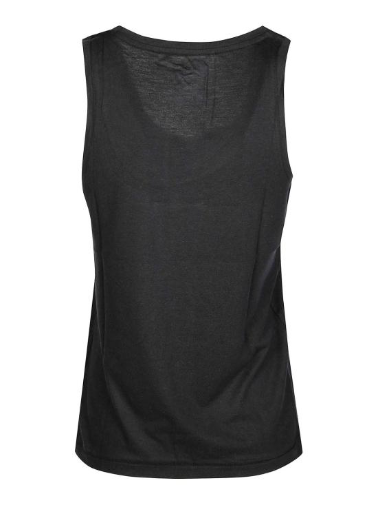 25SS 마제스틱필라쳐 민소매 티셔츠 M296FDE187002NOIR Black - MAJESTIC FILATURES