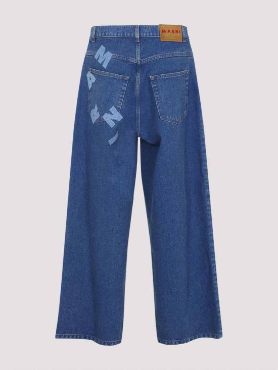 26FW 마르니 스트레이트 팬츠 PUJU0114X0USCY2700B60 Dark Blue - MARNI