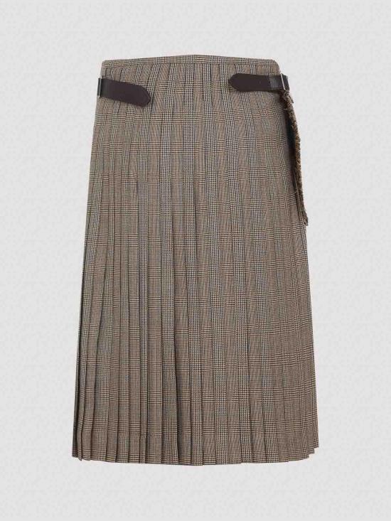 25FW 피비 파일로 미디 스커트 CJ011WO0003802TO Brown - PHOEBE PHILO