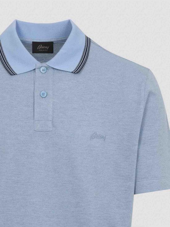  브리오니 폴로 티셔츠 UJTA0LPA6271449 Blue - BRIONI