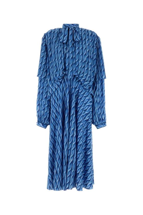 25SS 발렌시아가 롱 원피스 814150TRLB4 4011 Printed