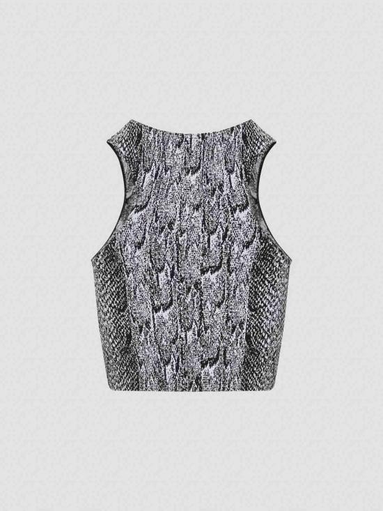 25FW 월포드 민소매 티셔츠 572058222 White - WOLFORD