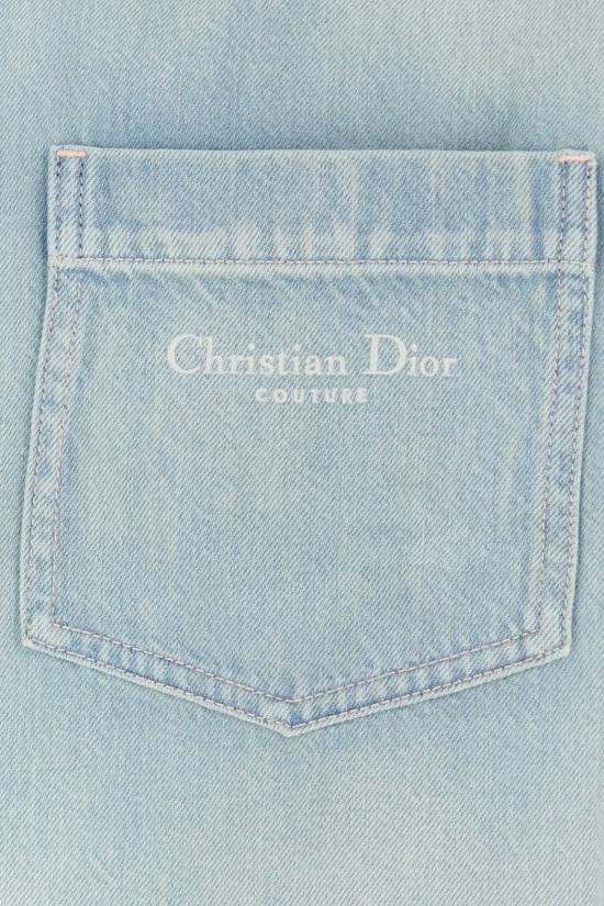 25FW 디올 긴팔 셔츠 593D596A3025 580 Blue - DIOR