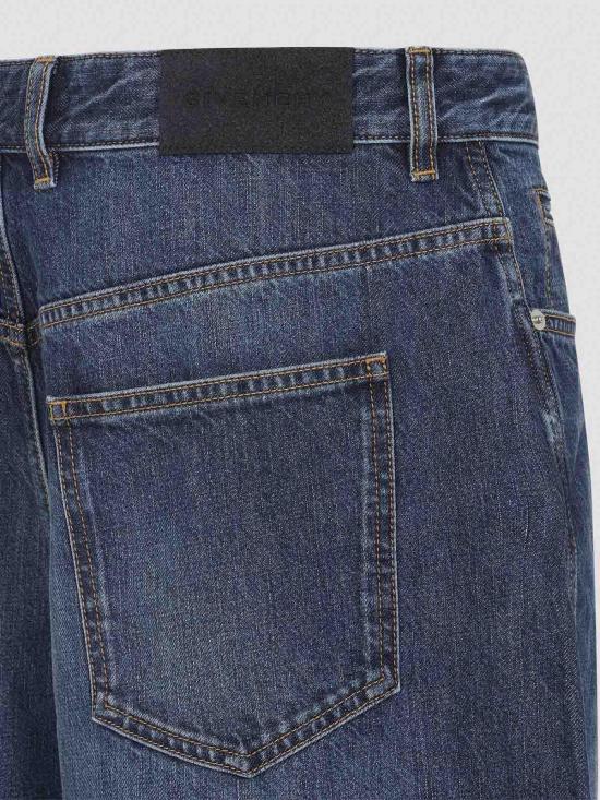 25FW 지방시 데님 팬츠 BM51MN516L401 Dark Blue - GIVENCHY