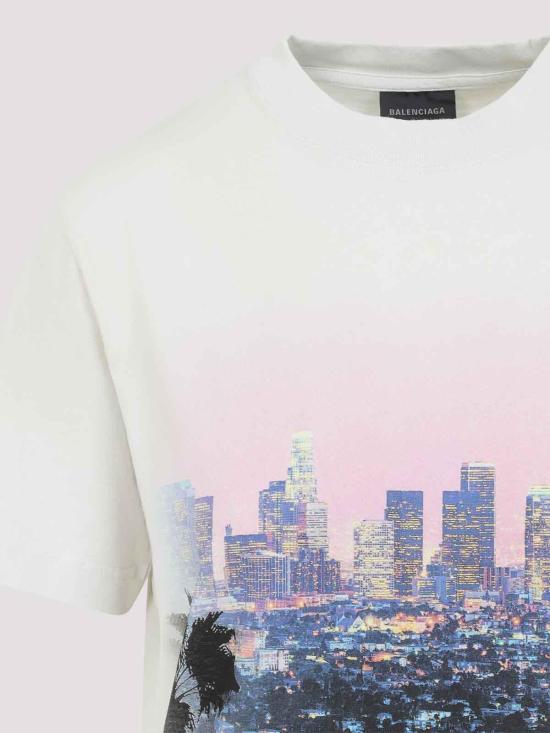  발렌시아가 숏 원피스 838726TSWB94200 Light Blue - BALENCIAGA