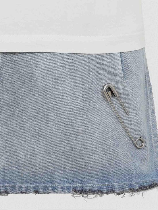  발렌시아가 숏 원피스 838726TSWB94200 Light Blue - BALENCIAGA