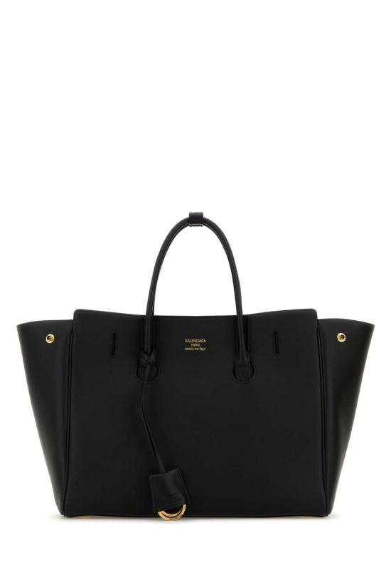 25SS 발렌시아가 크로커다일 이펙트 탑 핸들 숄더 백 8133572ABAV 1000 Black