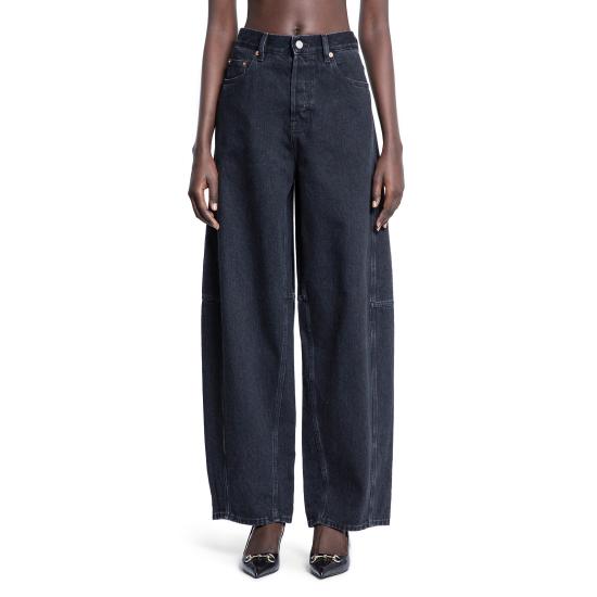 25SS 구찌 스트레이트 팬츠 828601XDDA5 1000 Black