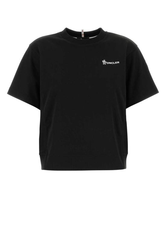 25SS 몽클레어 엠보스드 로고 코튼 티셔츠 8C0000983927 999 Black