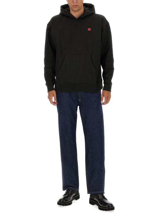 24FW 겐조 긴팔 티셔츠 FE65SW227 4MT99J BLACK - KENZO