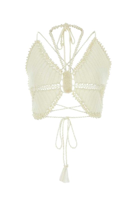  마이 비치 사이드 가디건 R23CT01 ECREIP White