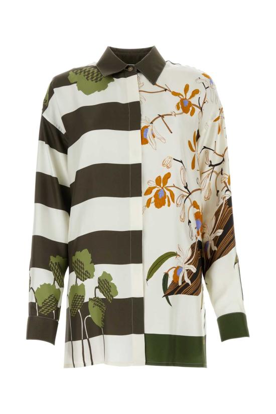  로에베 블라우스 S616Y05X32 OFWHKAGRMU Printed