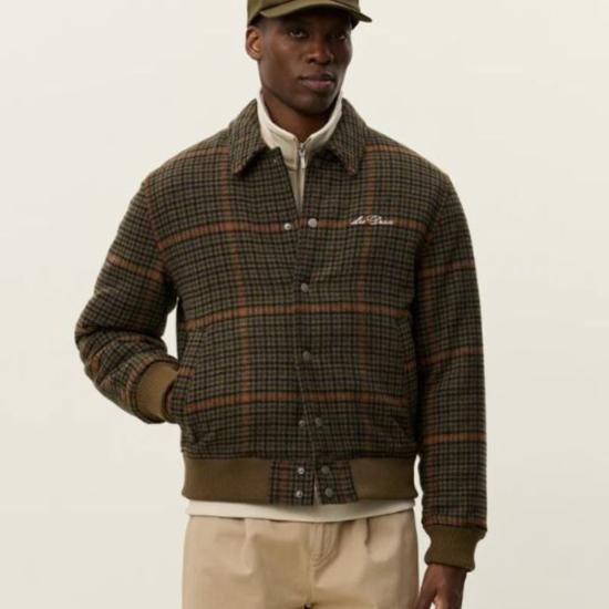  레듀 자켓 Les Deux Varsity Houndstooth 재킷 티크