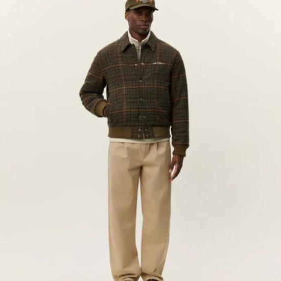  레듀 자켓 Les Deux Varsity Houndstooth 재킷 티크 - LES DEUX