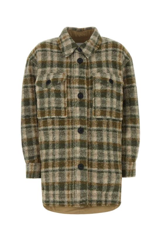 24FW 이자벨마랑에뚜왈 Harveli 하벨리 코트 MA0020FDB3D04E KAEC Checked