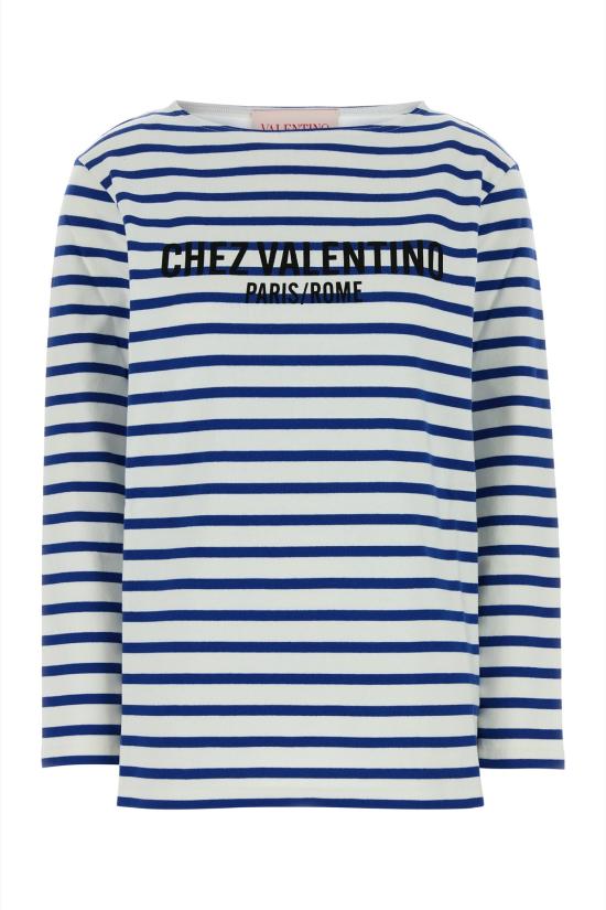 26SS 발렌티노 가라바니 반팔 티셔츠 6B3MG24C962 CR1 Stripped