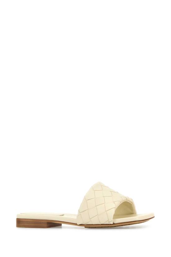 25FW 보테가베네타 뮬/슬리퍼 837737V2ED0 9031 White - BOTTEGA VENETA