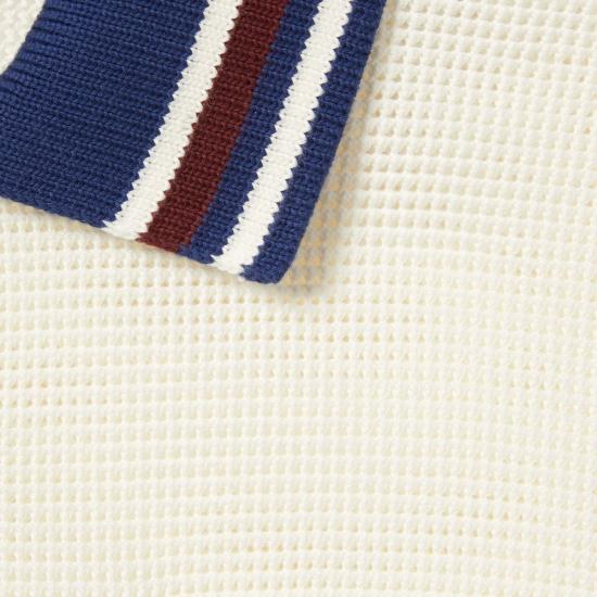 25FW 구찌 스트라이프 칼라 반팔 폴로 824477XKEYD 9275 IVORYMC - GUCCI