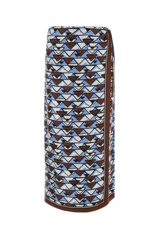  프라다 스커트 P109MGS21213QI F0ZD2 CELESTETABACC