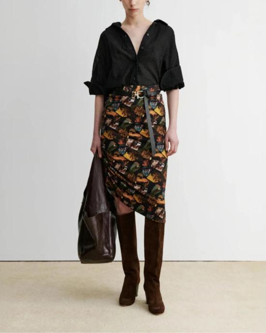  레이첼 코미 미디 스커트 디블 스커트 블랙 - RACHEL COMEY