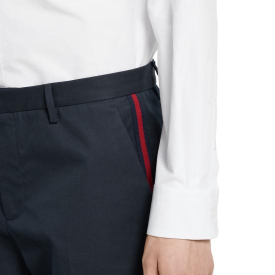 25FW 구찌 스트레이트 팬츠 826572Z7AJV 4440 INK - GUCCI