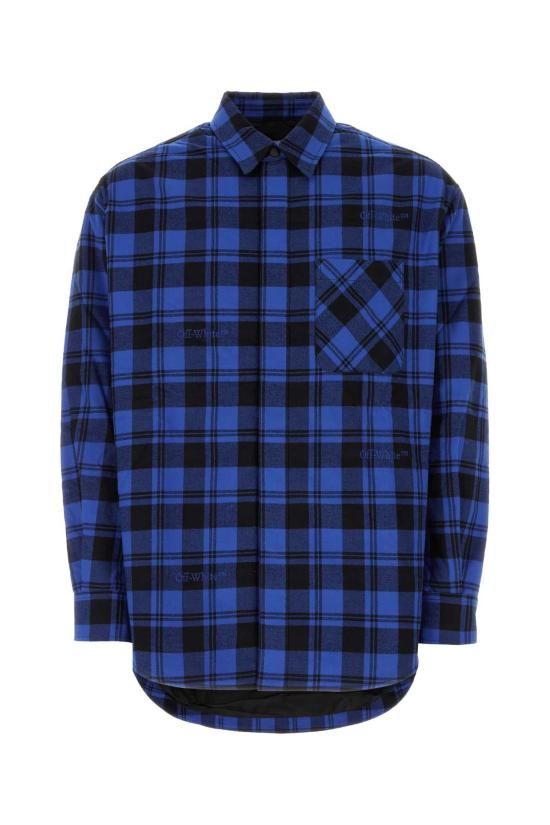  오프화이트 긴팔 셔츠 OMES003F23FAB001 4800 Printed