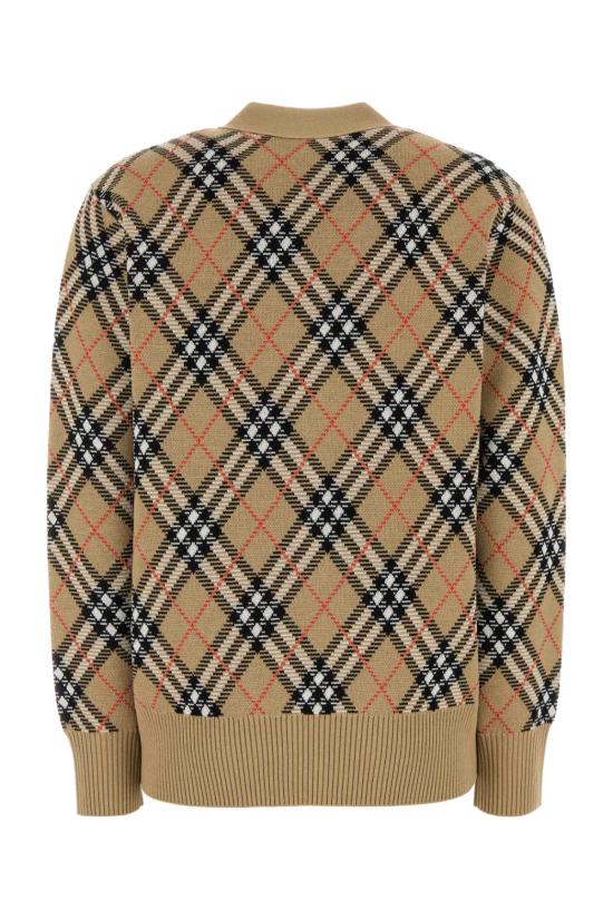 25FW 버버리 체크 울 가디건 8110579 C1309 Checked - BURBERRY