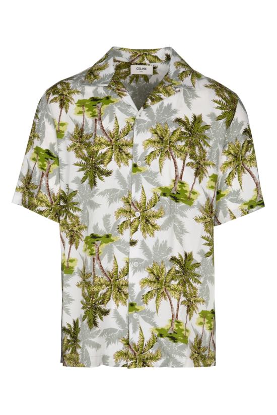  셀린느 긴팔 셔츠 2C946341X 97BG BLANCGRISVERT