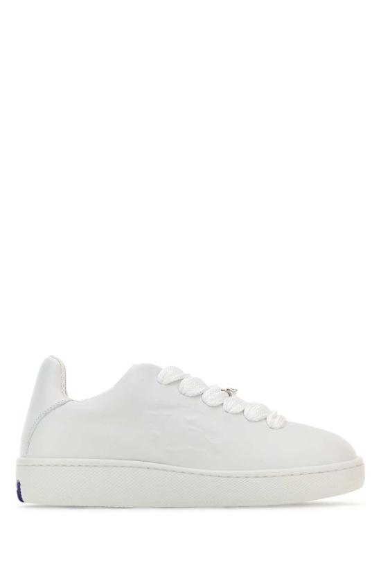 26SS 버버리 레더 박스 스니커즈 8083385 A1464 White