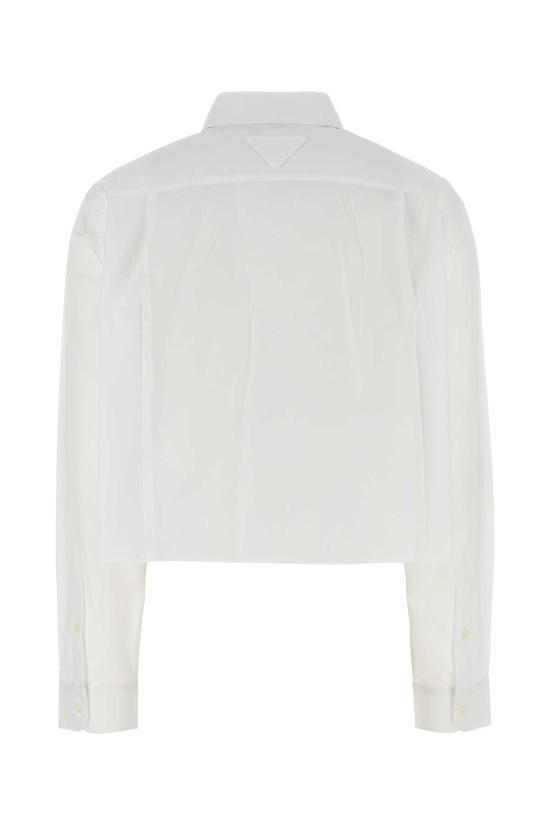 25FW 프라다 블라우스 P462ISOOO1XV2 F0009 White - PRADA