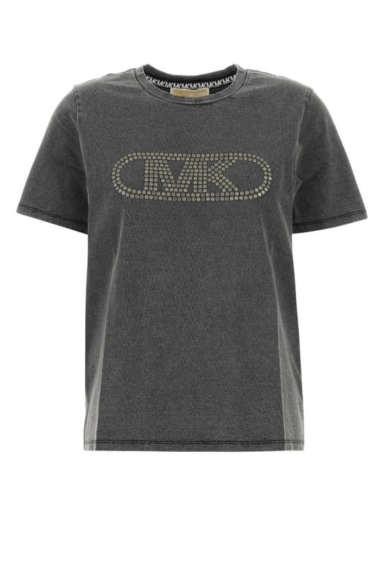 25SS 마이클 코어스 반팔 티셔츠 MS551SC36A BLACKWSH Black