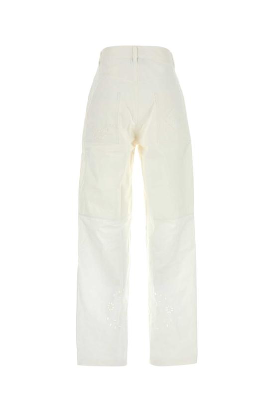 25SS 마린세르 스트레이트 팬츠 UPA056AUWOV0007 WH10 White - MARINE SERRE