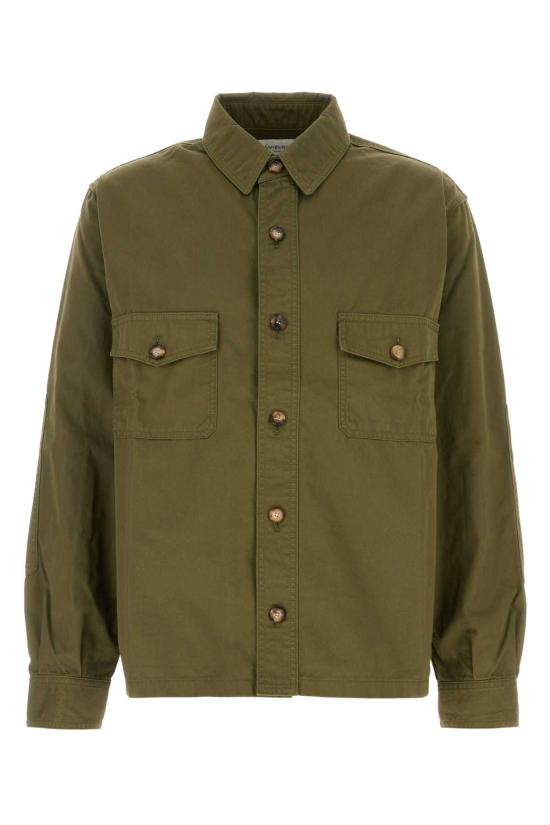 25SS 생로랑 긴팔 셔츠 816396Y03JC 3007 Green