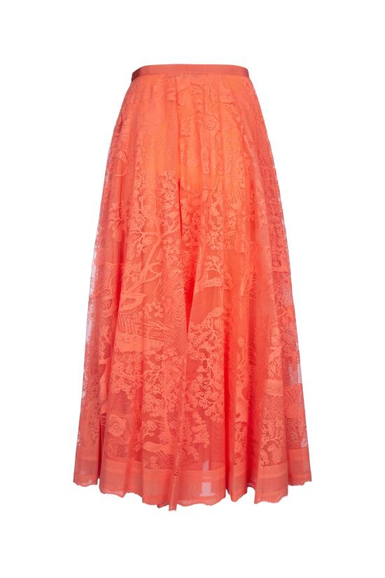 24FW 디올 스커트 441J75A8986 2590 ORANGE - DIOR