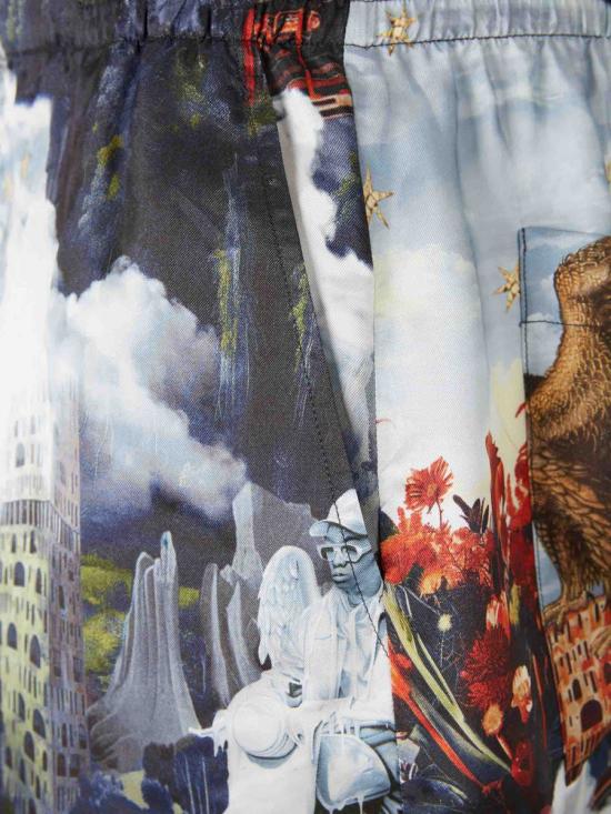 25FW 오프화이트 숏팬츠 MCB092F5F0024242 425DUSTY BLUE - OFF WHITE