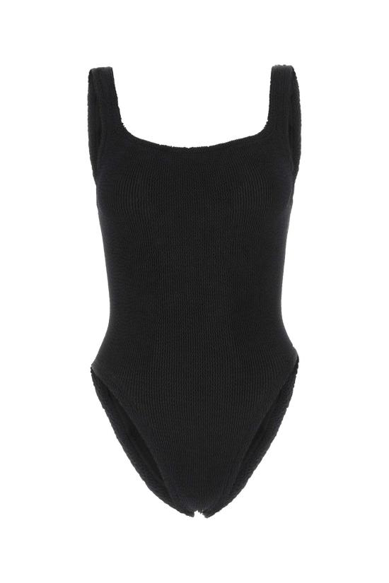 25SS 훈자 지 원피스 수영복 SQUARENECKSWIM BLACK Black