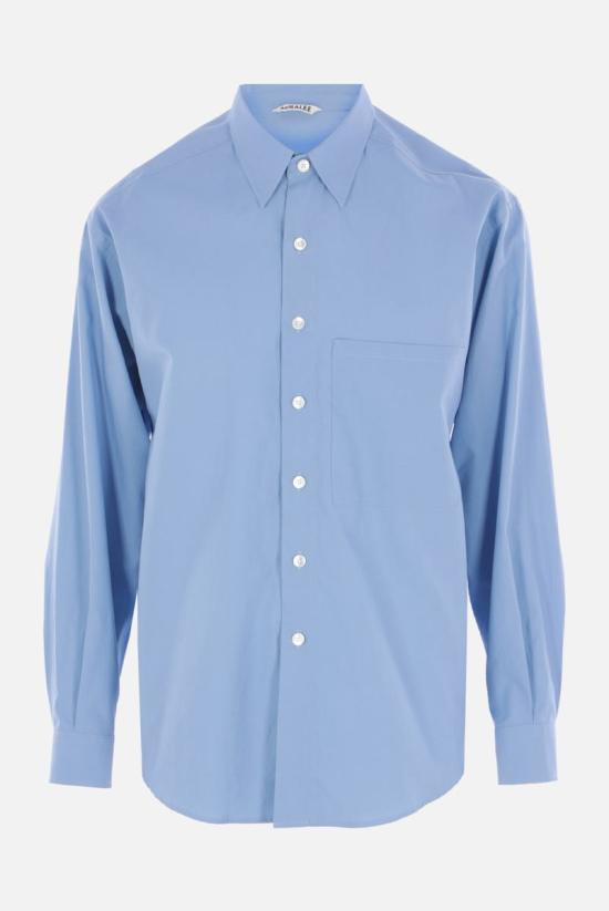 25FW 오라리 긴팔 셔츠 A25AS02TNBLUE