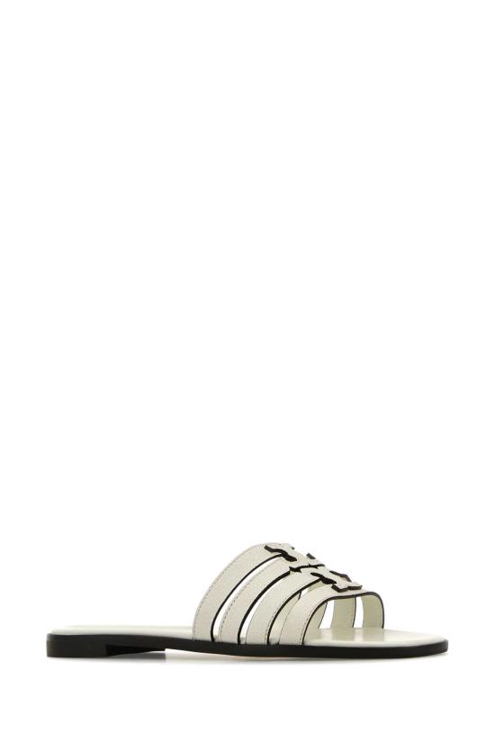 25FW 토리버치 뮬/슬리퍼 158616 101 White - TORY BURCH