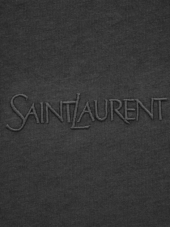 25FW 생로랑 긴팔 셔츠 818535YBHD2 1025NOIR BLANCHI Black - SAINT LAURENT