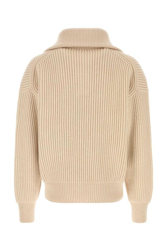 25SS 알렉산더 맥퀸 집업 니트 817173Q1BCG 9004 Beige o Tan - ALEXANDER MCQUEEN