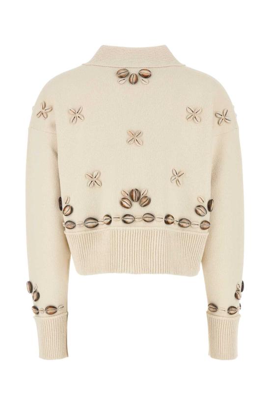 25SS 알라누이 가디건 LWHB055R25KNI004 03OF White - ALANUI