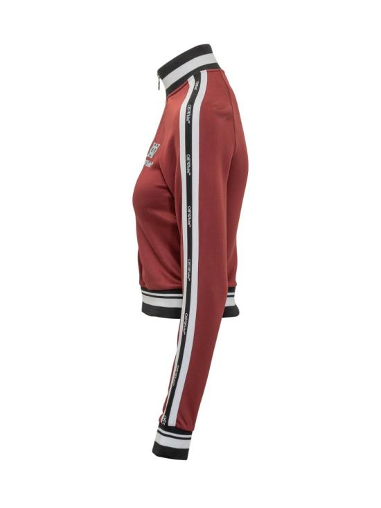 25FW 오프화이트 스트라이프 트리밍 트랙 재킷  OWBD006F25JER001 2670 RED - OFF WHITE