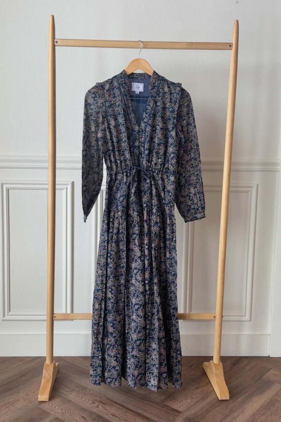  에머슨 프라이 롱 원피스 프랜시스 4 바스크 드레스 플로럴 - EMERSON FRY